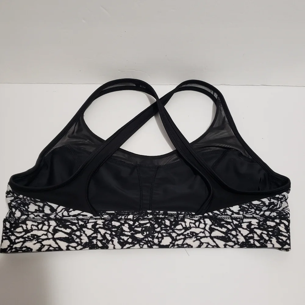Lululemon Swim Top Mini Ripple White Seal Grey / Black - Picture 2 of 5